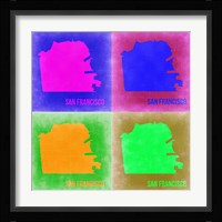 San Francisco Pop Art Map 2 Fine Art Print