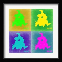 Dallas Pop Art Map 2 Fine Art Print
