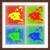 Houston Pop Art Map 2 Fine Art Print