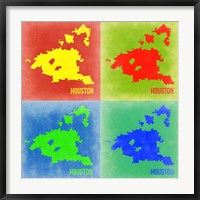Houston Pop Art Map 2 Fine Art Print
