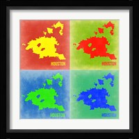 Houston Pop Art Map 2 Fine Art Print