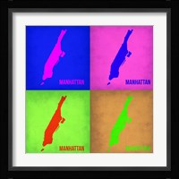 New York Pop Art Map 1 Fine Art Print