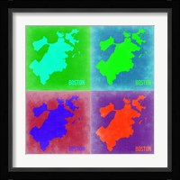 Boston Pop Art Map 2 Fine Art Print
