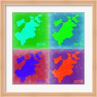 Boston Pop Art Map 2 Fine Art Print