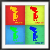 KansasCity Pop Art Map 1 Fine Art Print