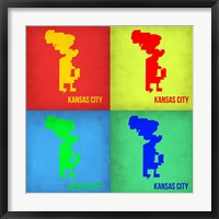 KansasCity Pop Art Map 1 Fine Art Print