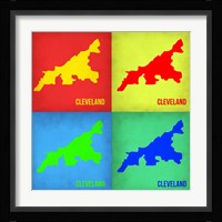 Cleveland Pop Art Map 1 Fine Art Print