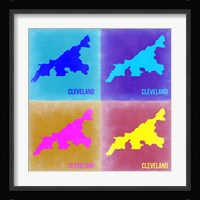 Cleveland Pop Art Map 2 Fine Art Print