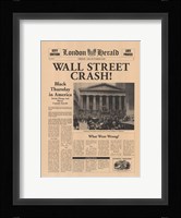 Wall Street Crash! Fine Art Print