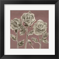 Marsala Roses II Framed Print