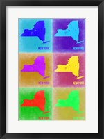New York Pop Art Map 2 Fine Art Print