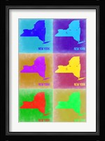 New York Pop Art Map 2 Fine Art Print