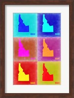 Idaho Pop Art Map 2 Fine Art Print
