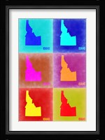 Idaho Pop Art Map 2 Fine Art Print