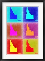 Idaho Pop Art Map 2 Fine Art Print