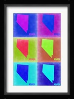 Nevada Pop Art Map 2 Fine Art Print