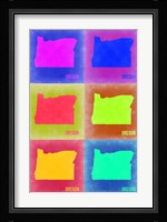 Oregon Pop Art Map 2 Fine Art Print
