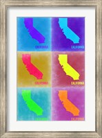 California Pop Art Map 2 Fine Art Print