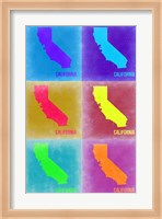 California Pop Art Map 2 Fine Art Print