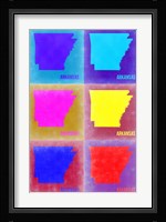 Arkansas Pop Art Map 2 Fine Art Print