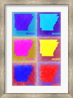 Arkansas Pop Art Map 2 Fine Art Print