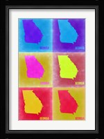 Georgia Pop Art Map 2 Fine Art Print