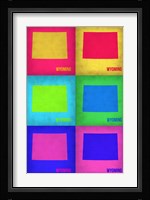 Wyoming Pop Art Map 1 Fine Art Print