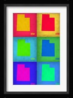 Utah Pop Art Map 1 Fine Art Print