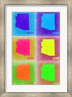 Arizona Pop Art Map 3 Fine Art Print