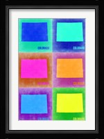 Colorado Pop Art Map 2 Fine Art Print