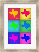 Texas Pop Art Map 1 Fine Art Print