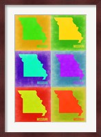 Missouri Pop Art Map 2 Fine Art Print