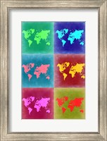 World Map Pop Art 4 Fine Art Print