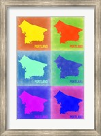 Portland Pop Art Map 3 Fine Art Print
