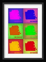 San Francisco Pop Art Map 3 Fine Art Print