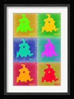 Dallas Pop Art Map 3 Fine Art Print
