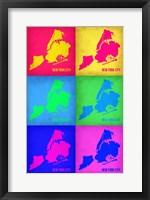 New York City Pop Art Map 3 Fine Art Print