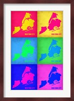 New York City Pop Art Map 3 Fine Art Print