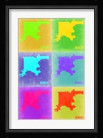 Denver Pop Art Map 3 Fine Art Print