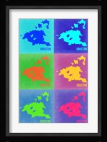 Houston Pop Art Map 3 Fine Art Print