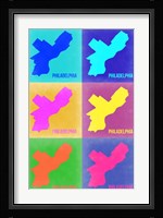 Philadelphia Pop Art Map 3 Fine Art Print