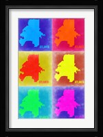 Atlanta Pop Art Map 3 Fine Art Print