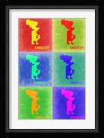 Kansas City Pop Art Map 3 Fine Art Print