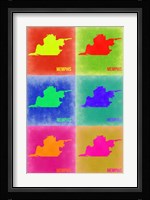 Memphis Pop Art Map 3 Fine Art Print