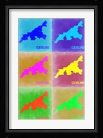 Cleveland Pop Art Map 3 Fine Art Print