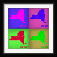 New York Pop Art Map 1 Fine Art Print