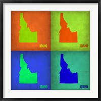 Idaho Pop Art Map 1 Fine Art Print