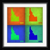 Idaho Pop Art Map 1 Fine Art Print