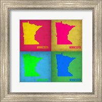 Minnesota Pop Art Map 1 Fine Art Print