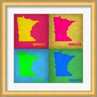 Minnesota Pop Art Map 1 Fine Art Print